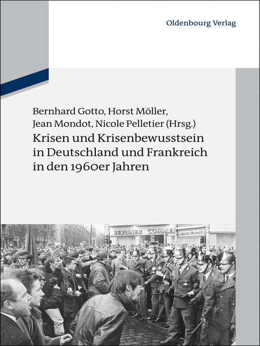 Cover image for Krisen und Krisenbewusstsein in Deutschland und Frankreich in den 1960er Jahren